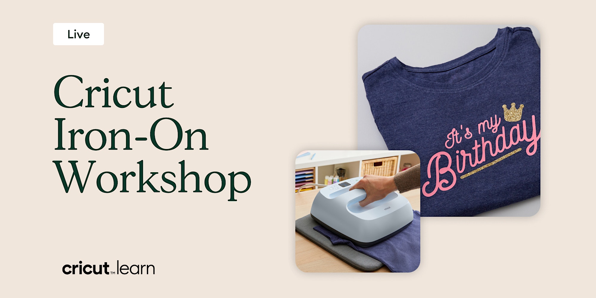 Workshop: Cricut™ Iron-On T-Shirt (UK) – Cricut